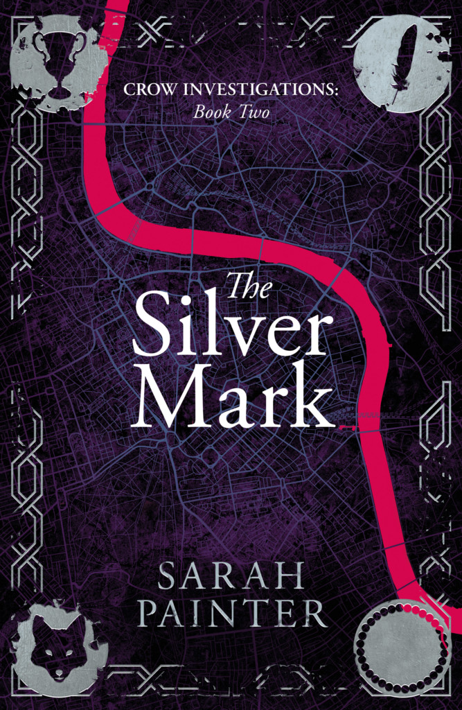 The Silver Mark book cover, book two of Crow Investigations by Sarah Painter